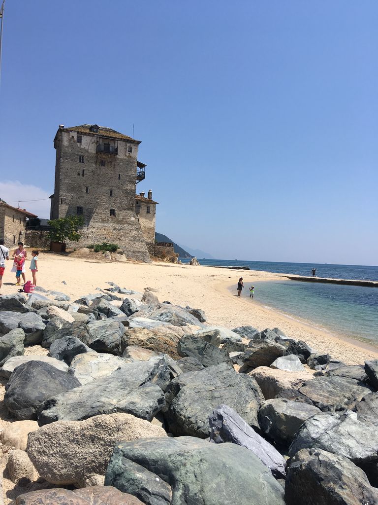 ouranoupoli en halkidiki ou chalcidique, gr&egrave;ce du nord