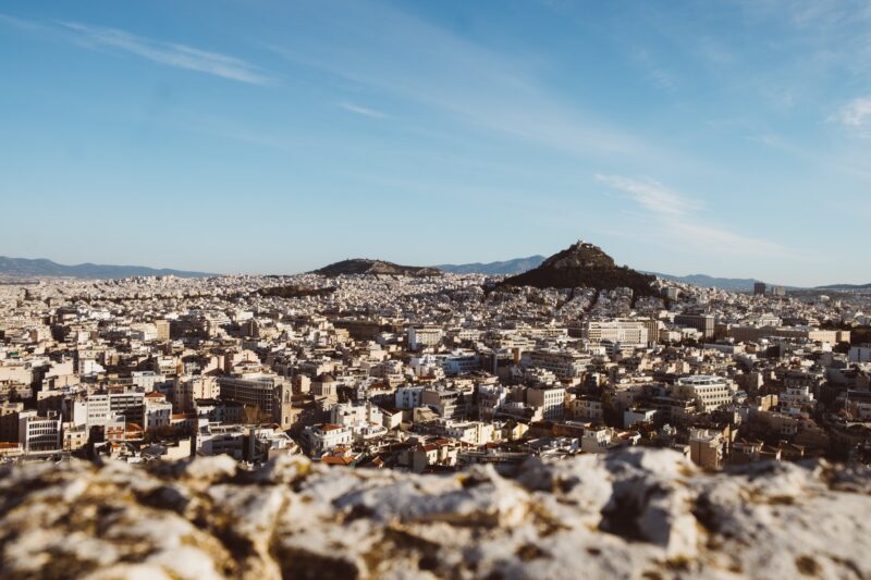 vue sur Athènes en Grèce