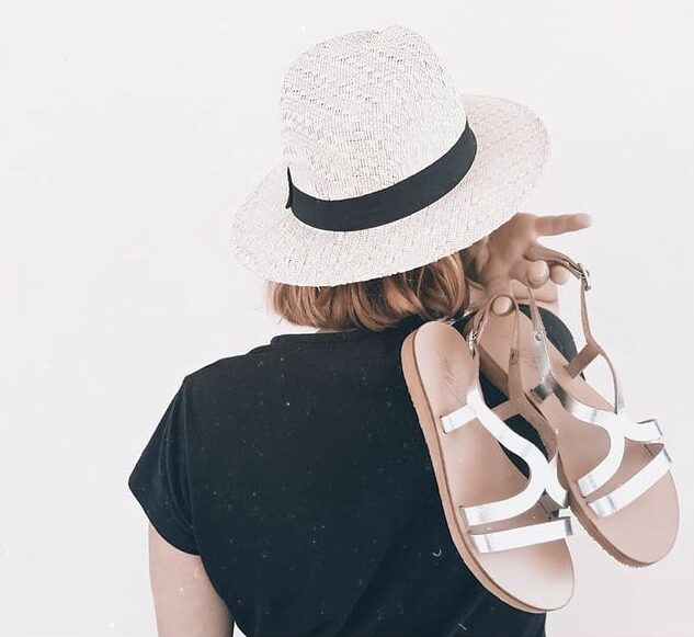 sandales en cuir grec kalliniki