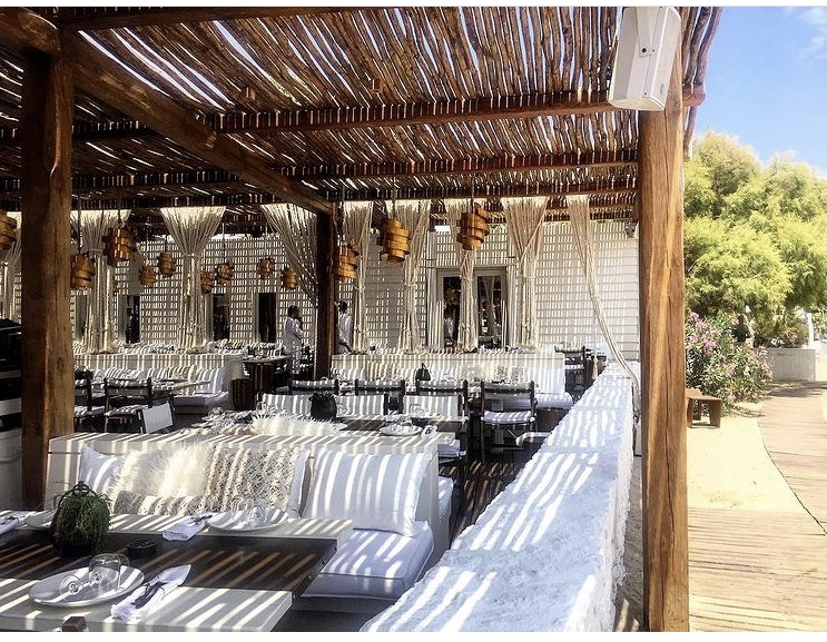 principote plage priv&eacute;e Mykonos grece