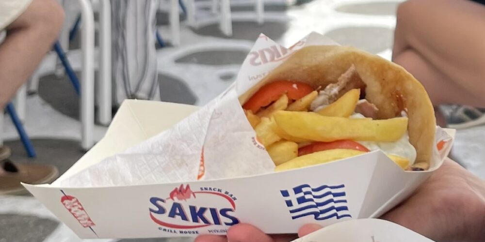 Gyros grec chez Sakis, Mykonos
