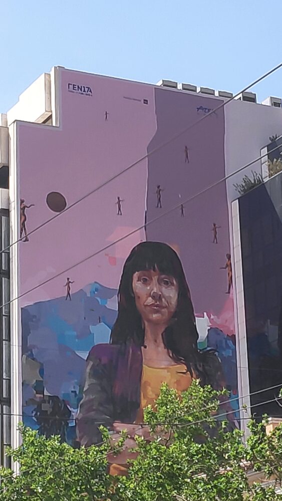 Street art Ath&egrave;nes : fresque de Atek dans notre top 3 2022