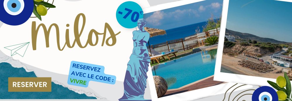 Milos vol et h&eacute;bergement