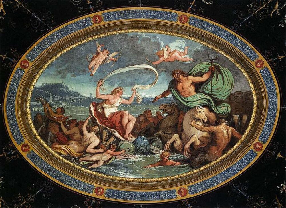 Le mariage d'Amphitrite et Pos&eacute;idon