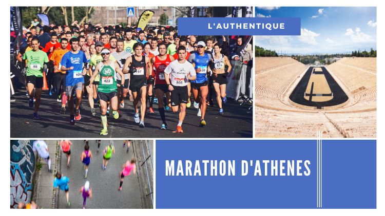 coureurs au marathon d'Athènes en Grèce