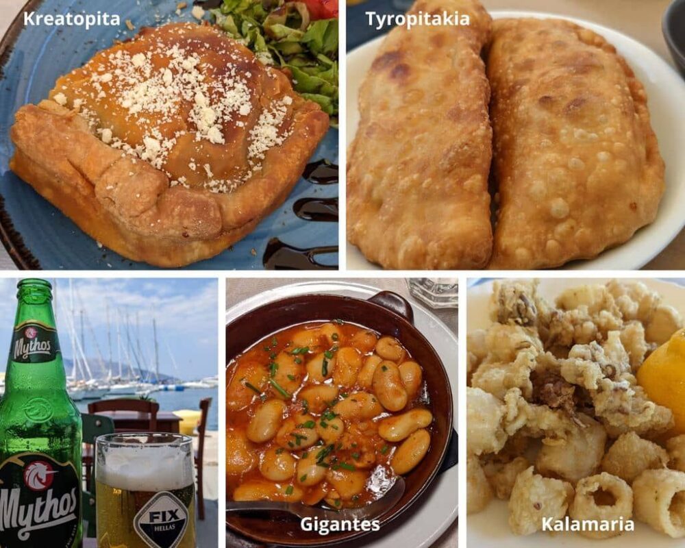 Visiter C&eacute;phalonie-Kefalonia : O&ugrave; et quoi manger ? Kreatopita, tyropitakia, gigantes, kalamaria le tout arros&eacute; de Mythosthos