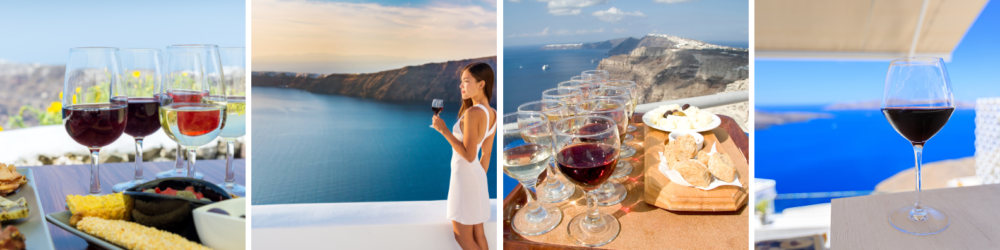 D&eacute;gustation de vins de Santorin