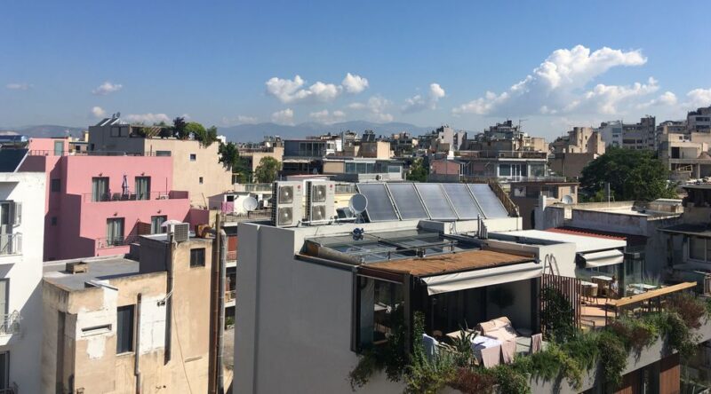 immeubles à Athènes en Grèce