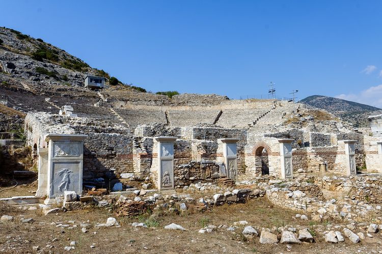 th&eacute;&acirc;tre antique de Philippes ou Filippi en Gr&egrave;ce
