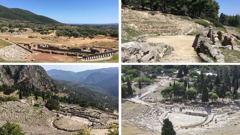 âtres antiques en Grèce : Delphes, Acropole, Epidaure, Delos