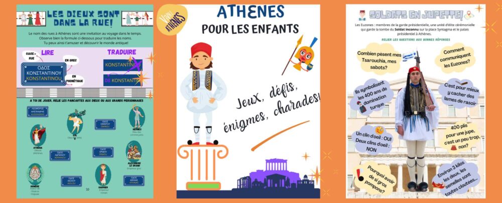 livre Ath&egrave;nes pour les enfants