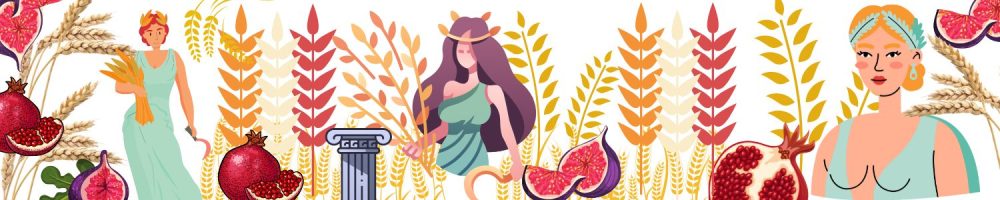 D&eacute;esse D&eacute;m&eacute;ter bl&eacute; figue grenade