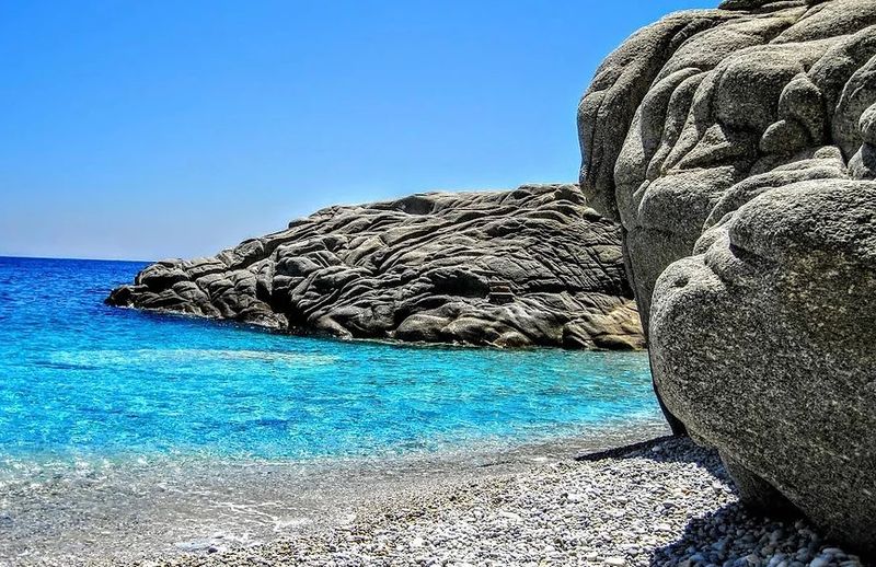 Plage des Seychelles &agrave; Ikaria en Gr&egrave;ce