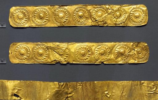 Bijoux de Mycènes (Mykines) au Musée archéologique national d'Athènes