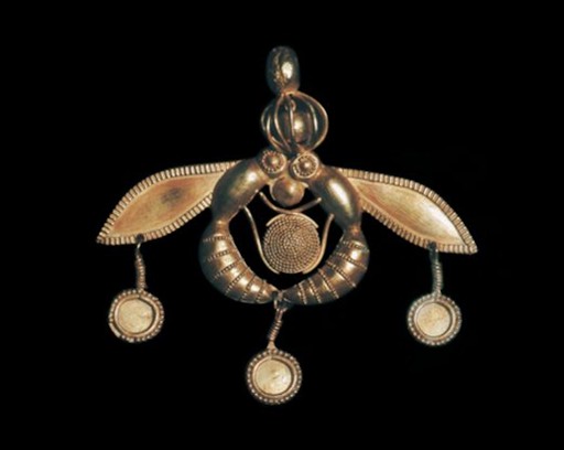 Pendentif aux abeilles Bijou en or de l'époque minoenne