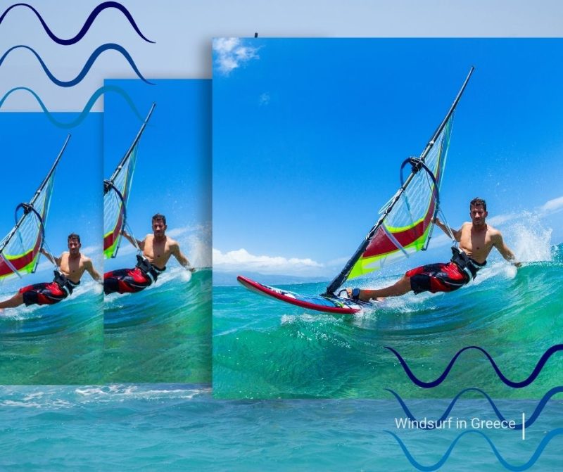 Planche à voile en Grèce