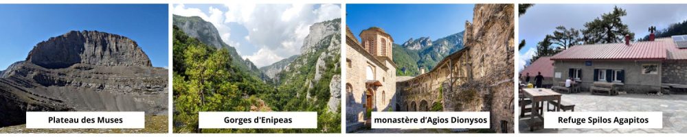 Les points clés des randonnées du mont Olympe