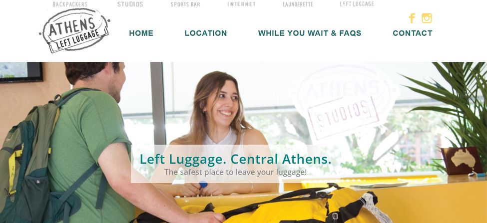 consigne à bagage à Athènes, Athens Left Luggage