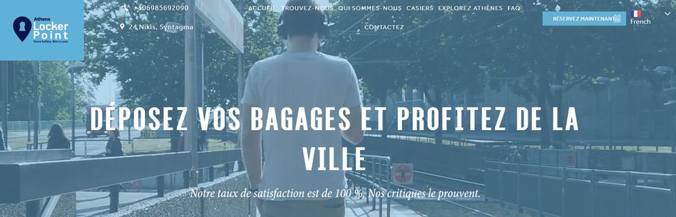 consigne à bagage à Athènes, locker point