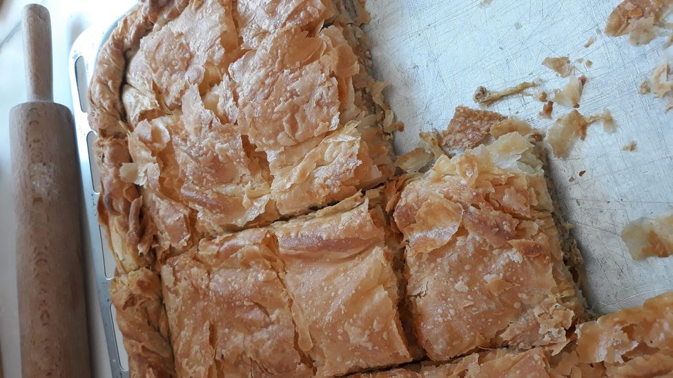 pita fourr&eacute;e &agrave; la viande, cuisine de Gr&egrave;ce