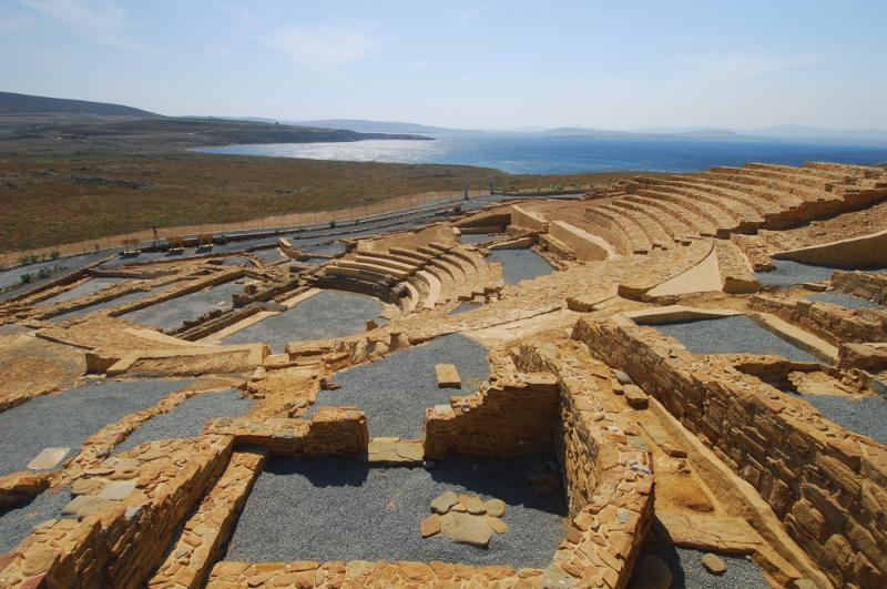 Th&eacute;&acirc;tre antique d'Ifestia ou Hephaestia &agrave; Lemnos