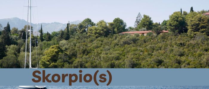 Mer ionienne ile de Skorpio
