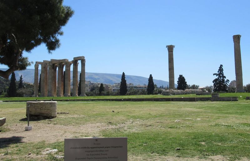 Temple de Zeus &agrave; Ath&egrave;nes, dieu des dieux grecs