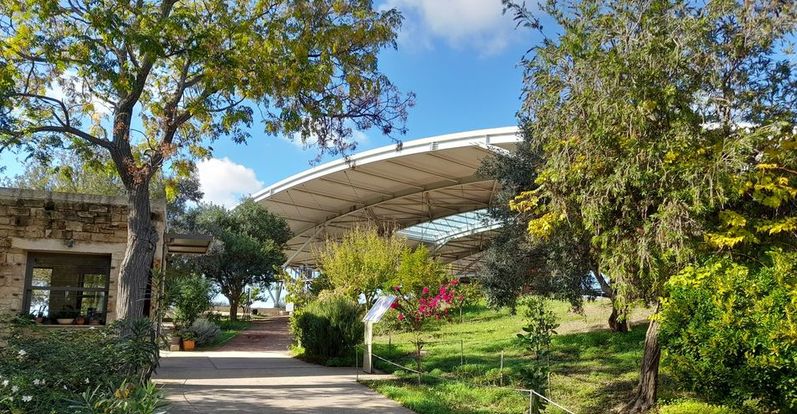 L’entrée du site d’Ano Eglianos ou palais de Nestor en Messénie, Grèce