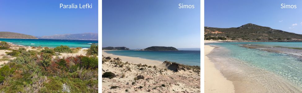 Plages d'Elafonissos dans le Péloponnèse en Grèce