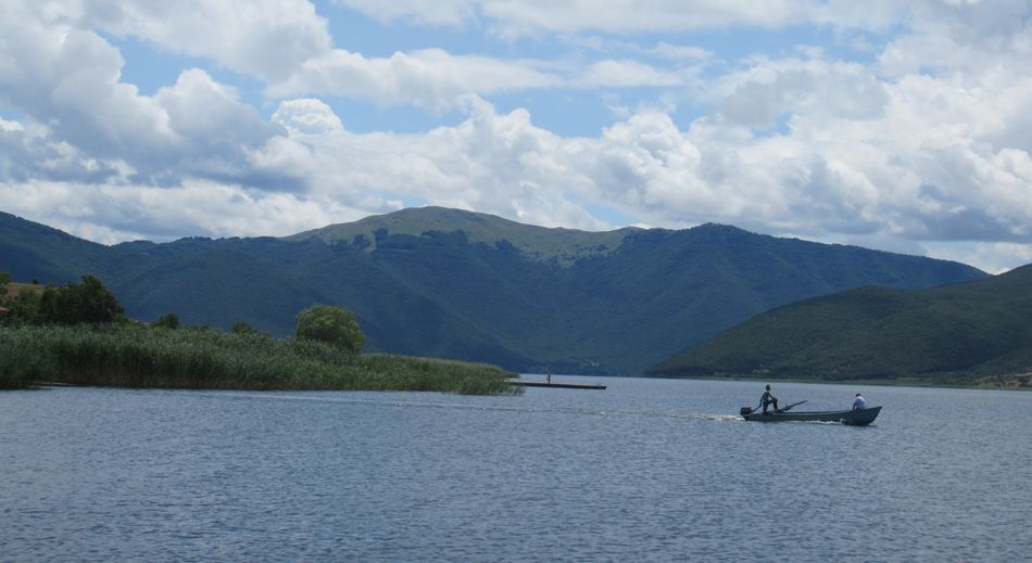 Lac Prespa en Macédoine, au nord de la Grèce
