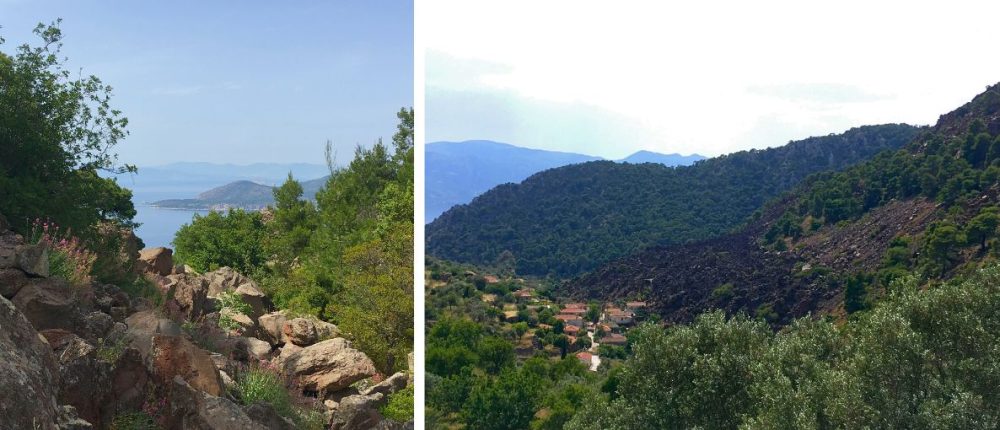 La presqu'île de Methana et son volcan en Grèce