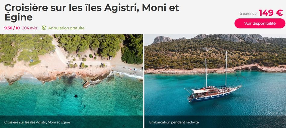 Excursion Civitatis sur les &icirc;les d'Agistri, Moni et Egine en Gr&egrave;ce