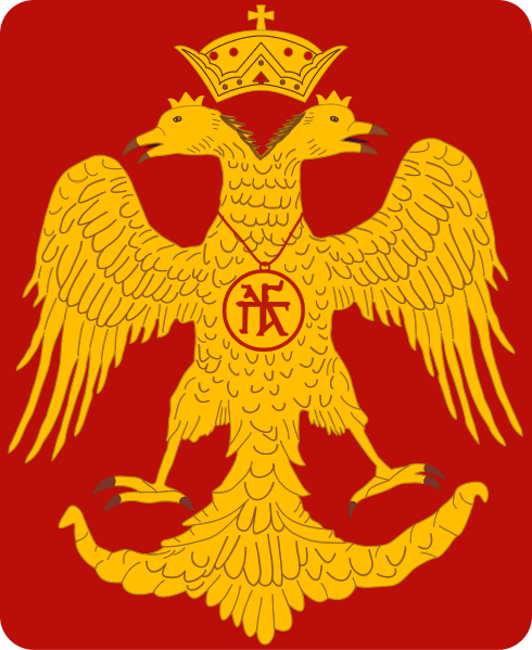 Symbole de l'empire byzantin, l'aigle &agrave; deux t&ecirc;tes.