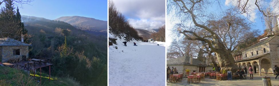 R&eacute;gion du P&eacute;lion en Gr&egrave;ce &agrave; No&euml;l