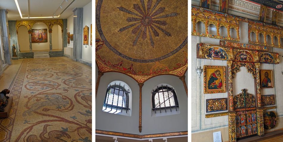 Chapelle et ic&ocirc;nes du mus&eacute;e Loverdos &agrave; Ath&egrave;nes