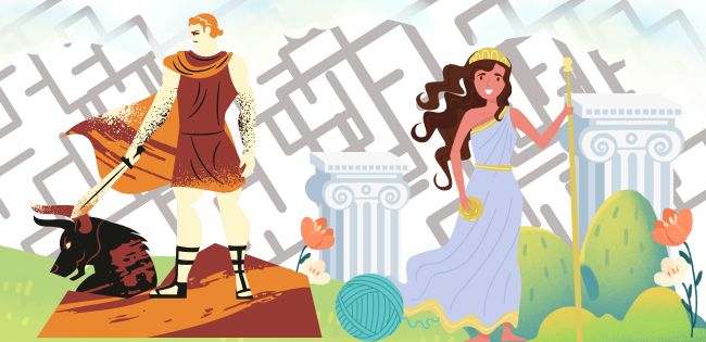 Le mythe du Minotaure à Knossos en Crète