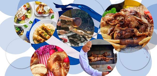 agneau broché pour la Pâque grecque