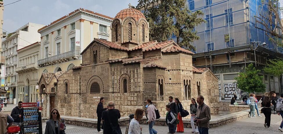 L'église Kapnikaréa, rue Ermou à Athènes
